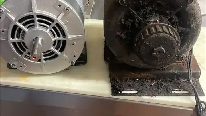New and failed commercial equipment motors