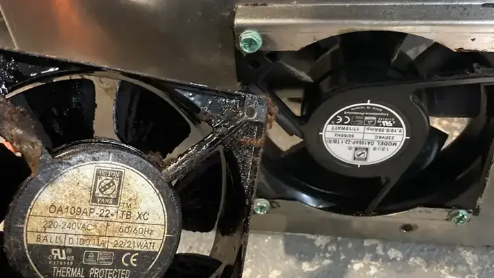 Commercial exhaust fan motors